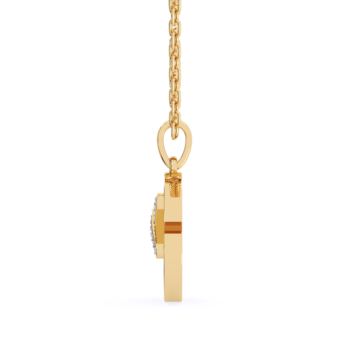 Unique X Style Round Diamond Necklace For Girls
